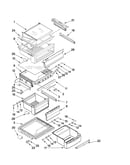 Refrigerator shelf parts