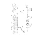 KitchenAid KSCK23FVWH01 motor and ice container parts diagram