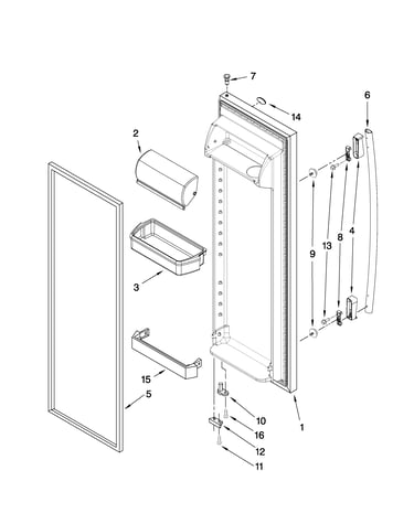 Refrigerator door parts