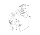 Whirlpool ED5FVGXWS00 icemaker parts diagram