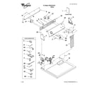 Whirlpool WGD5100VQ1 top and console parts diagram