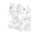 Whirlpool WGD5100VQ1 bulkhead parts diagram