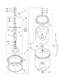 Agitator, basket and tub parts
