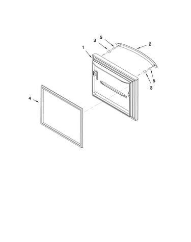 Freezer door parts