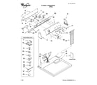 Whirlpool 1CWGD5790VQ0 top and console parts diagram