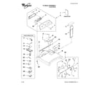 Whirlpool WGD6600WL0 top and console parts diagram