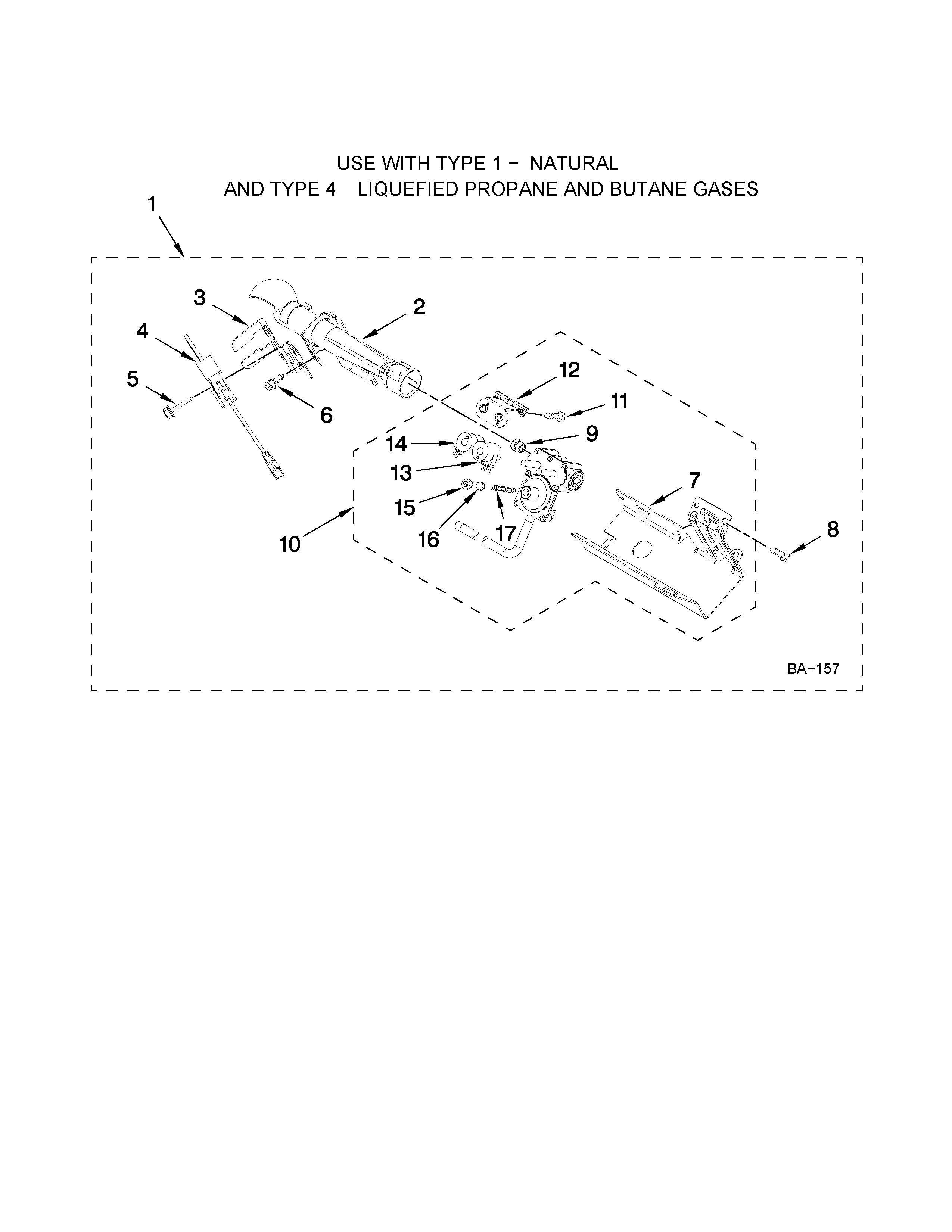 W10183825 BURNER ASSEMBLY