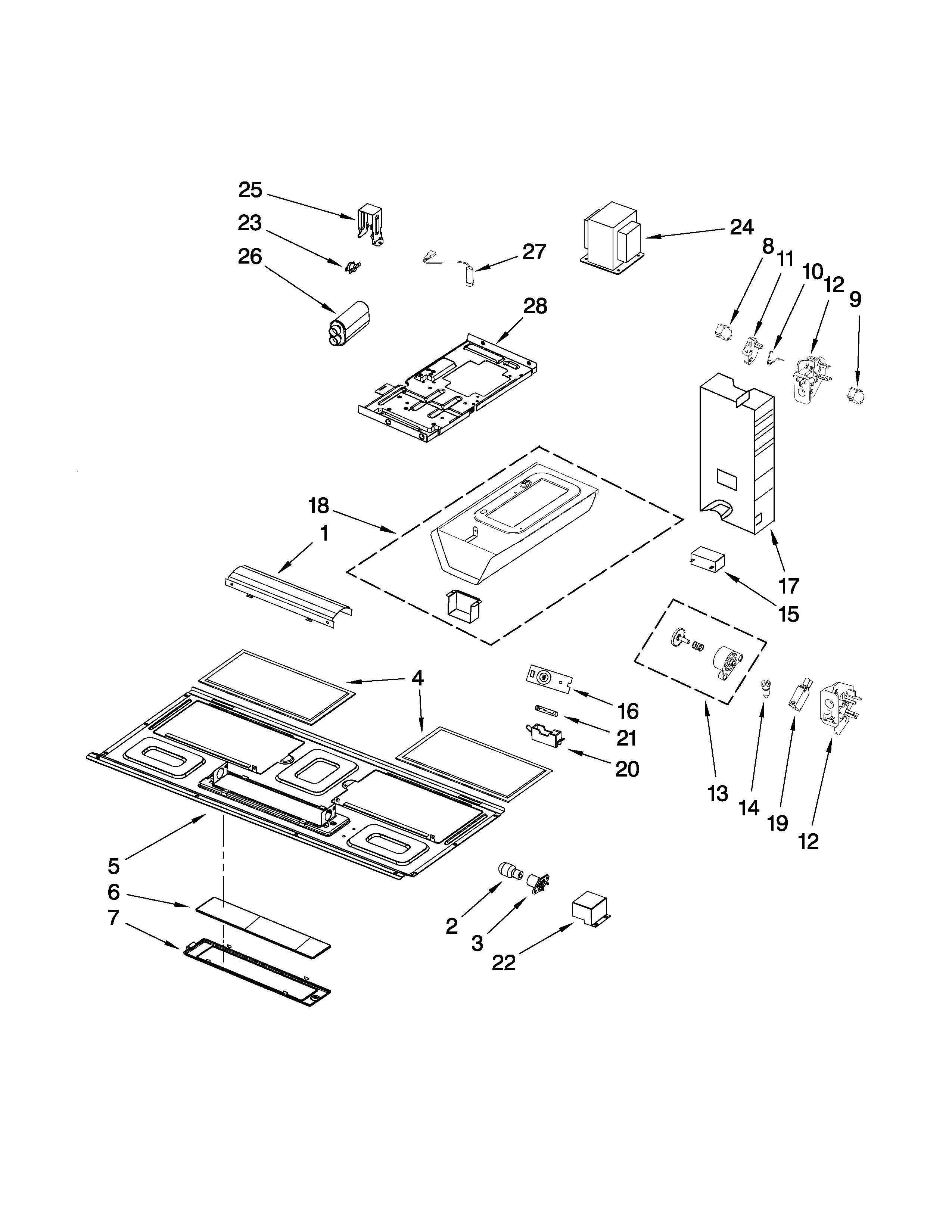 Interior and ventilation parts