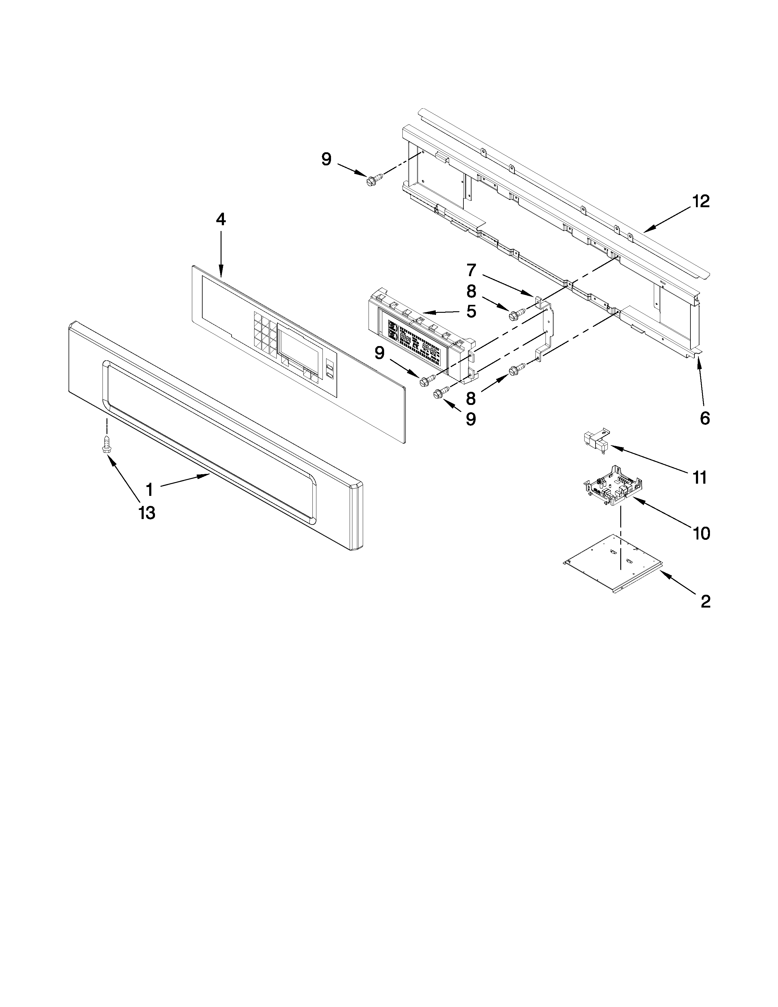 Control panel parts