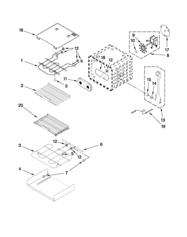 Internal oven parts