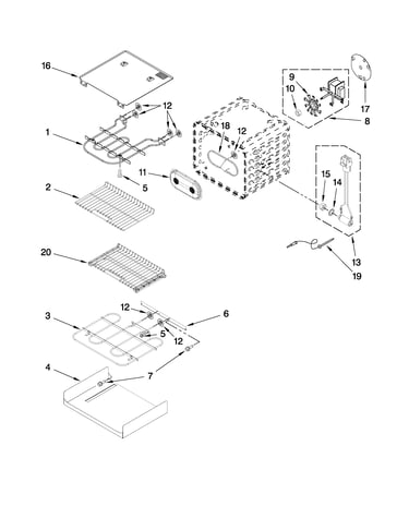 Internal oven parts