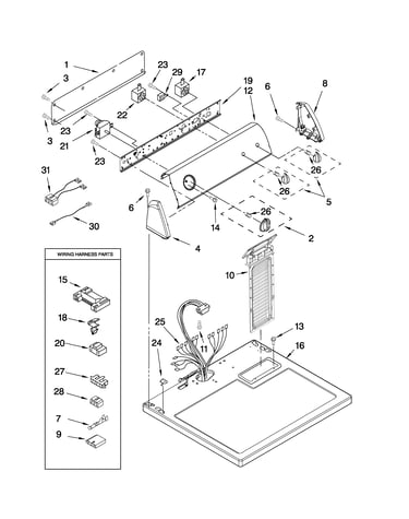 Top and console parts