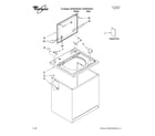 Whirlpool WTW57ESVW1 top and cabinet parts diagram