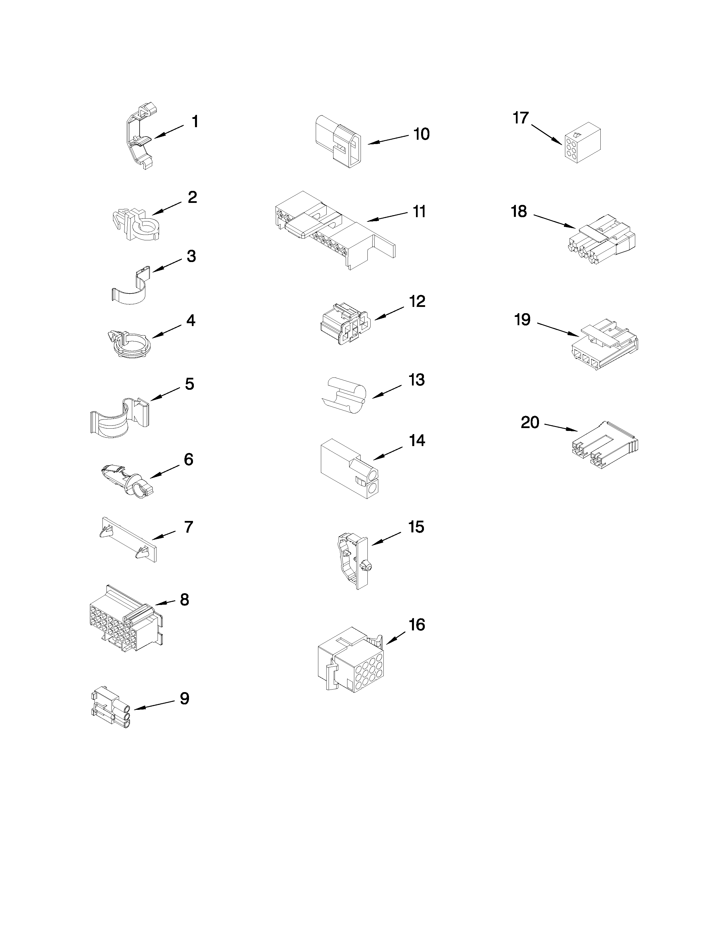 Wiring harness parts