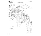 Whirlpool WFW9200SQ04 top and cabinet parts diagram