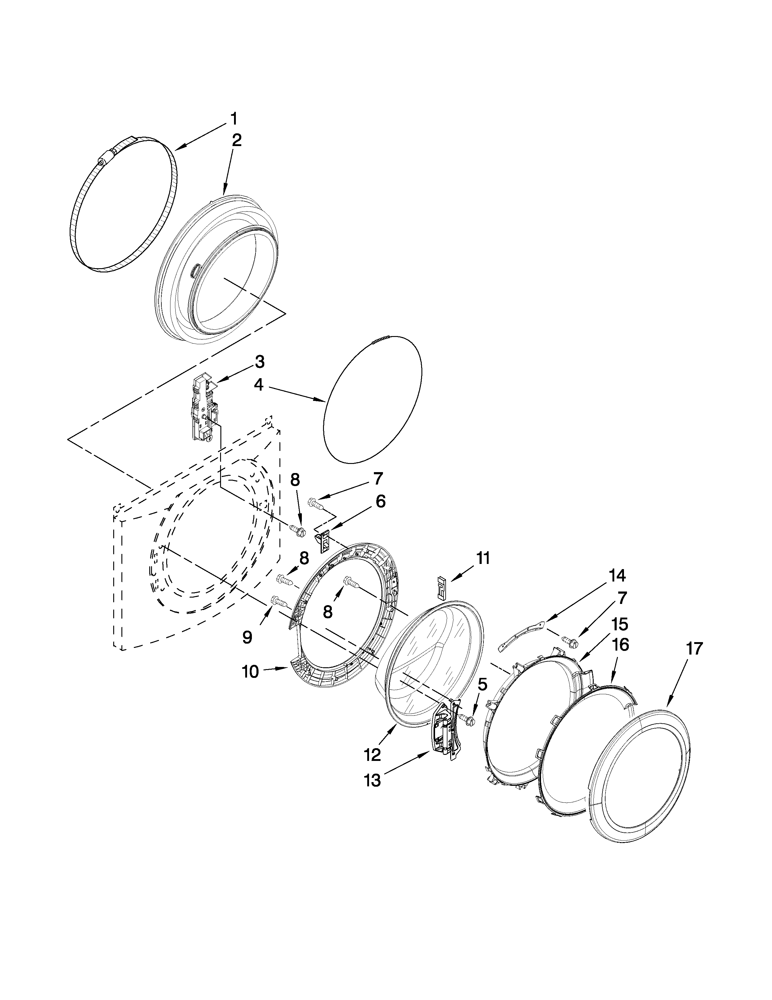 DOOR AND LATCH PARTS