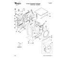Whirlpool WFW9400SW03 top and cabinet parts diagram