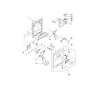 Whirlpool ED5NHGXVQ01 dispenser front parts diagram
