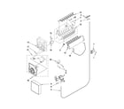 Whirlpool ED5NHGXVQ01 icemaker parts diagram