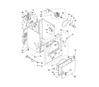 Whirlpool YWED5200VQ1 cabinet parts diagram
