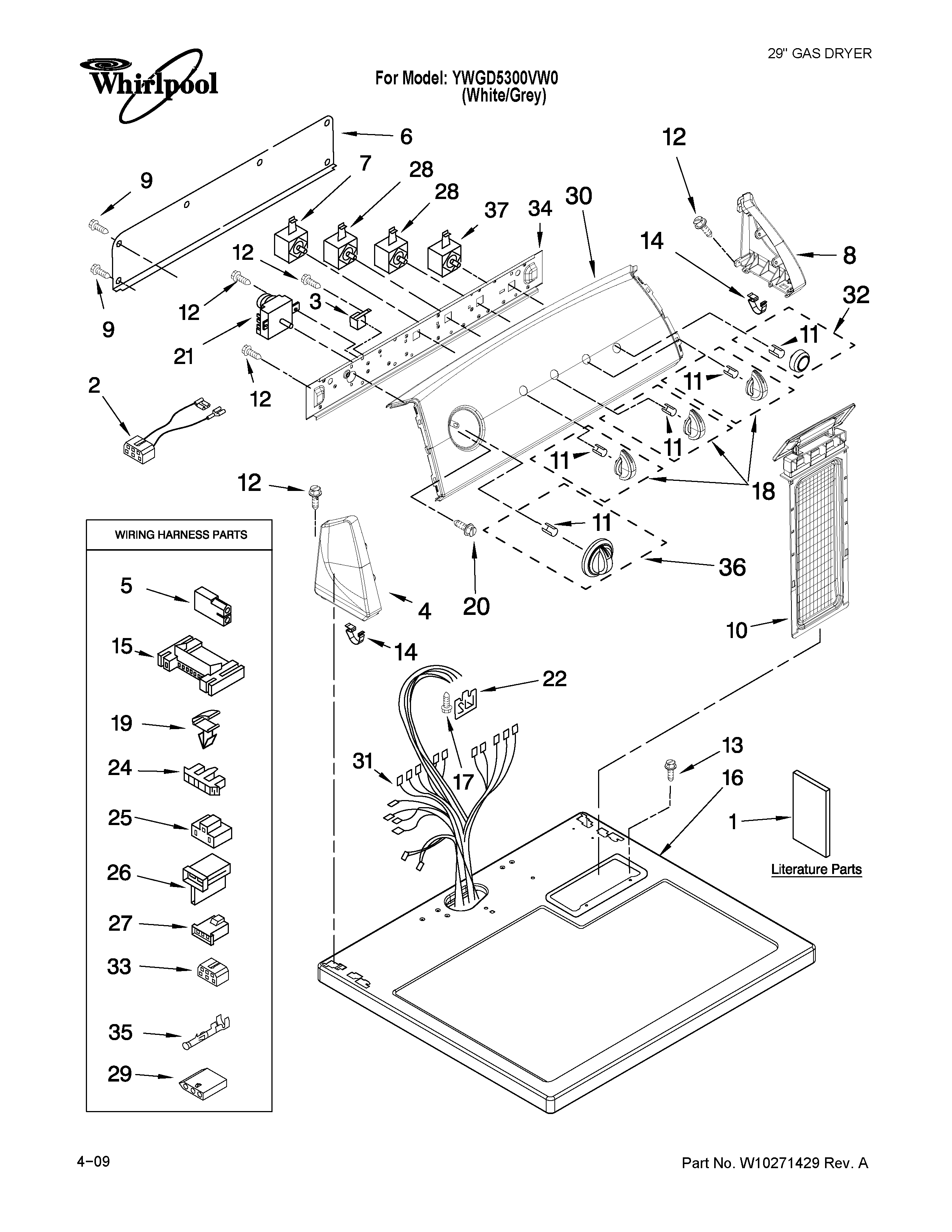 TOP AND CONSOLE PARTS