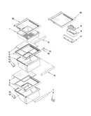 Refrigerator shelf parts