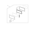 Whirlpool YMH2175XSS3 door parts diagram