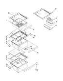 Refrigerator shelf parts