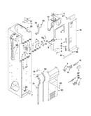 Freezer liner and air flow parts
