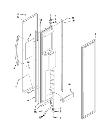 Freezer door parts