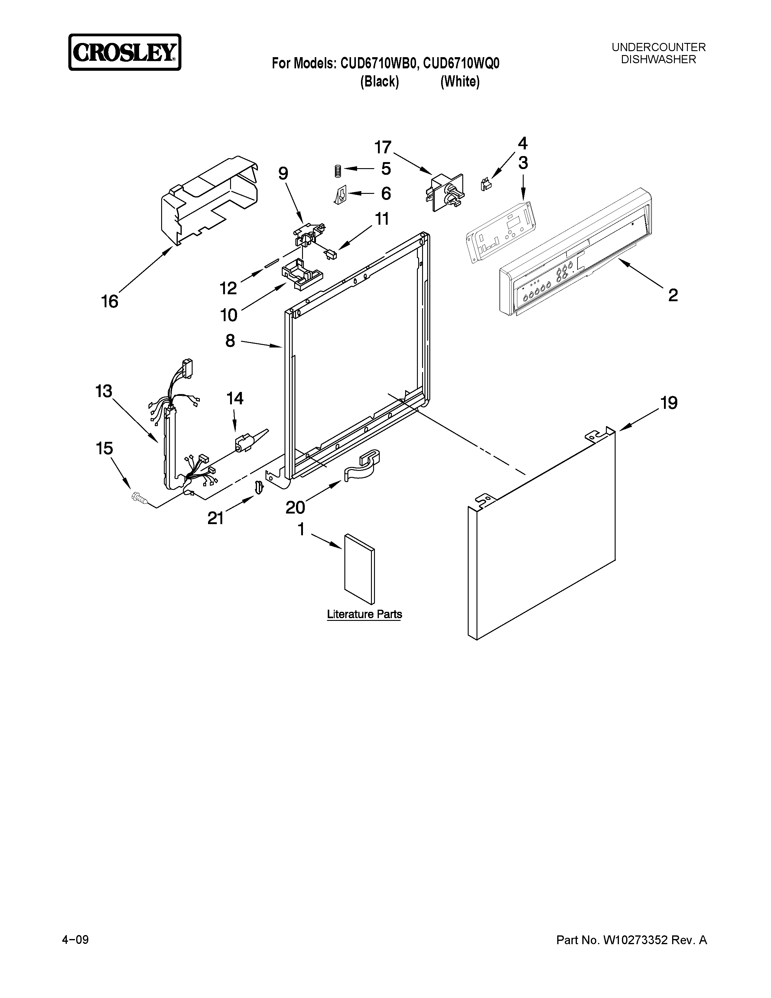 Frame and console parts