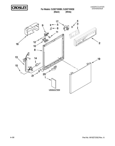 Frame and console parts