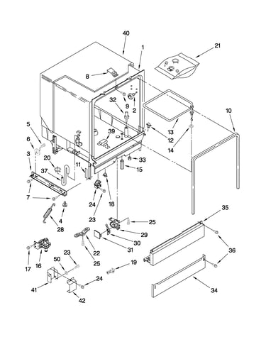 Tub assembly parts