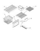 Freezer shelf parts