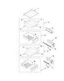 Refrigerator shelf parts