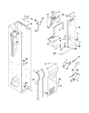 Freezer liner and air flow parts