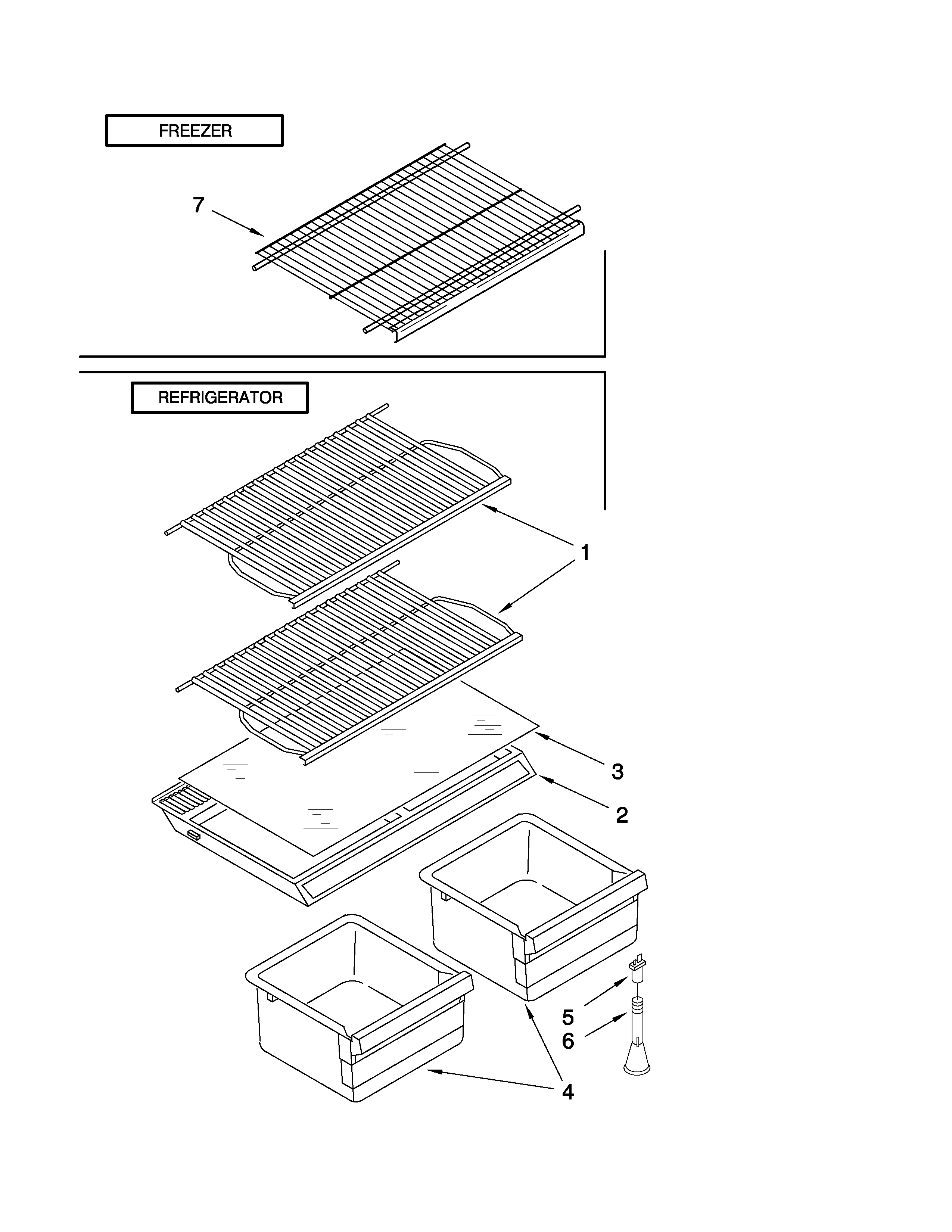 Shelf parts