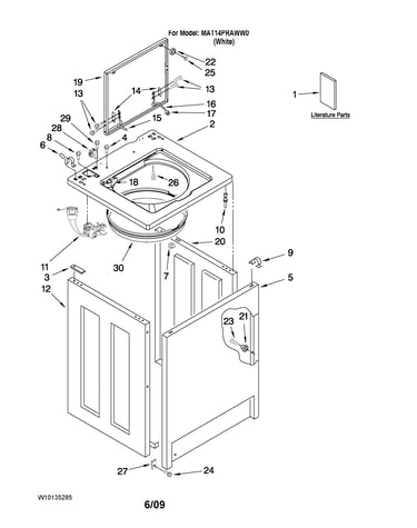 Top and cabinet parts