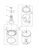 Agitator, basket and tub parts