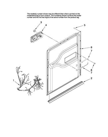 Door and latch parts