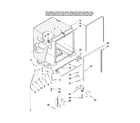 Maytag MDB7851AWB41 tub and frame parts diagram