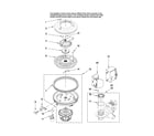 Maytag MDB7851AWQ41 pump and motor parts diagram