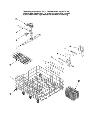 Lower rack parts