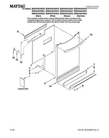 Door and panel parts
