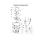 Maytag MDBH945AWS42 pump and motor parts diagram