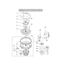 Jenn-Air JDB1095AWB42 pump and motor parts diagram