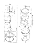 Agitator, basket and tub parts