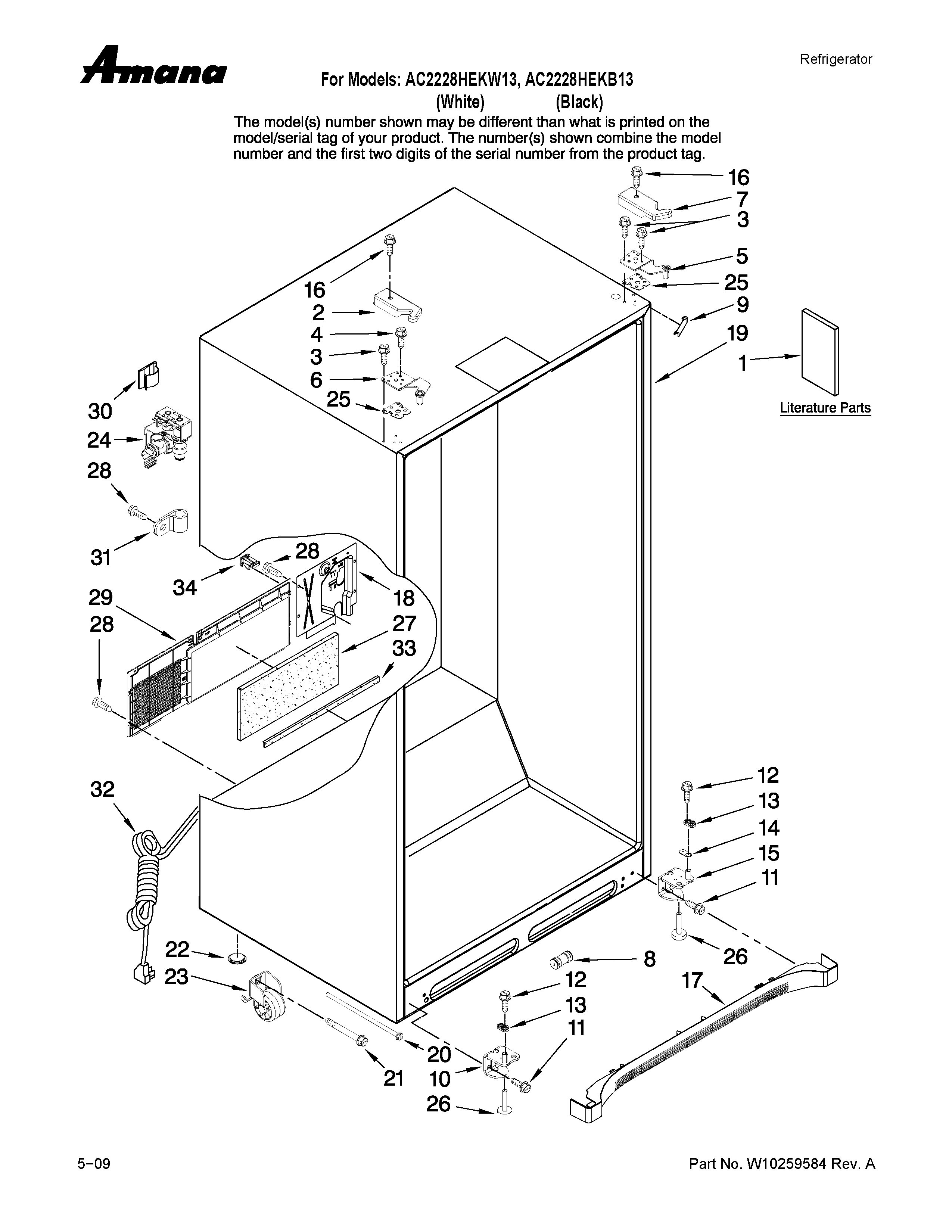 Cabinet parts