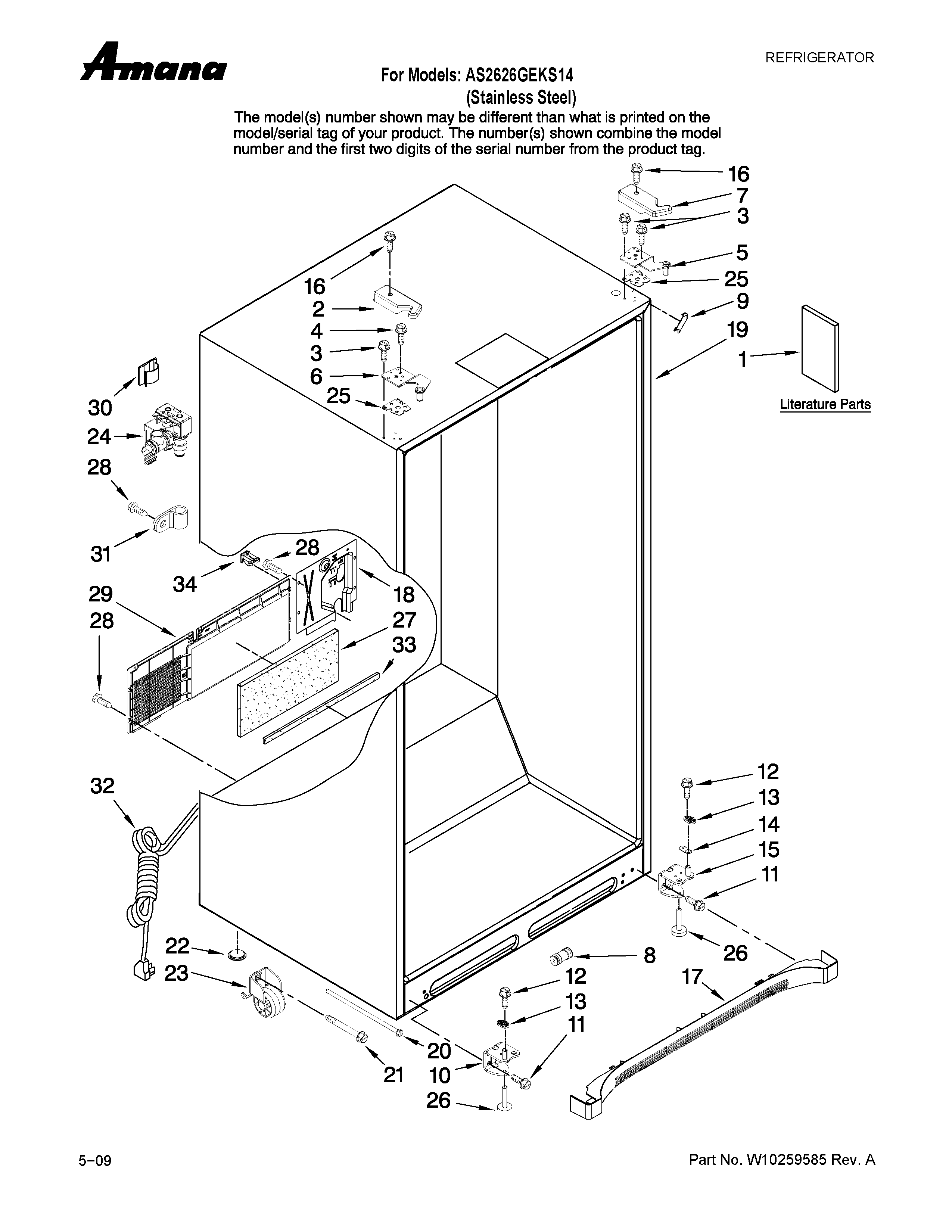 CABINET PARTS