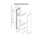 Amana AS2626GEKW13 freezer door parts diagram